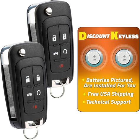 Discount Keyless Replacement Uncut Trunk Car Remote Fob Key Combo ...