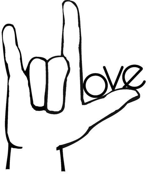 Sign language i love you | ASL ... | Coisas fáceis para desenhar ...