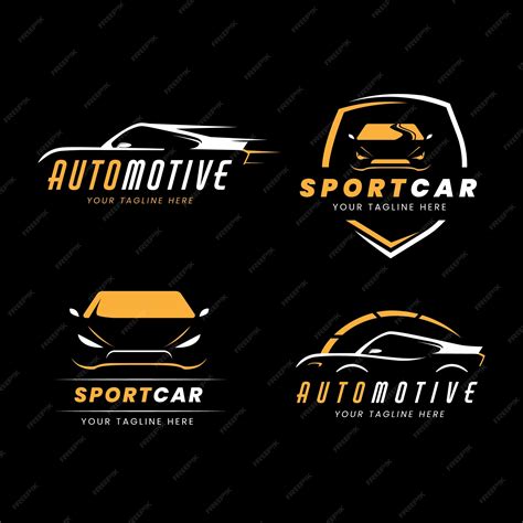 Premium Vector | Flat car logo collection