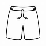 Shorts Drawing sketch template