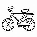 Coloring Mewarnai Sepeda Bermain Bicycle Sketch Page sketch template