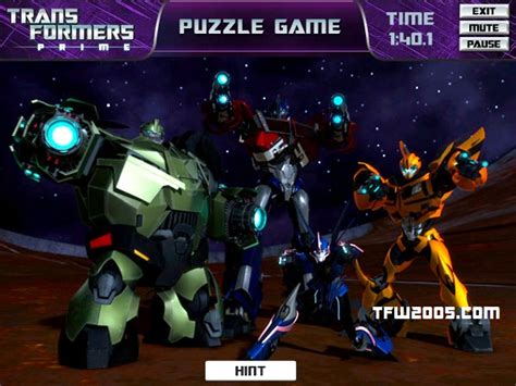 Hub Transformers: Prime Puzzle Game - Transformers News - TFW2005