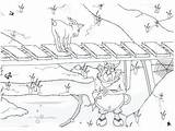 Three Billy Goats Gruff Coloring Sheet Pages sketch template