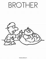 BROTHER Coloring Page  Twisty Noodle sketch template
