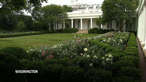 White House Rose Garden set for first lady speech - YouTube