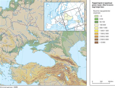 RU_Terrain and major rivers in Eastern Partnership countries