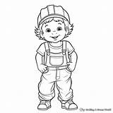 Overalls Coloring Pages  Free & Printable sketch template