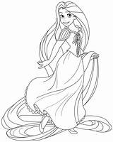 Rapunzel Coloring Pages Printable sketch template