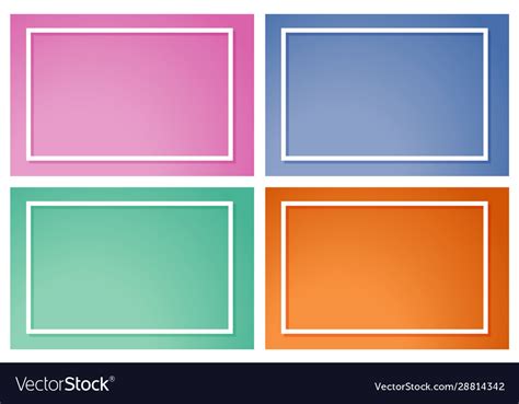 Four background templates in different color Vector Image