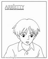 Arrietty Coloring Pages Secret Activity Kidsfunreviewed Ghibli Drawings  sketch template