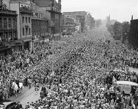 Edinburgh 1951 Gathering of the clans | Edinburgh, Edinburgh scotland, Old town edinburgh