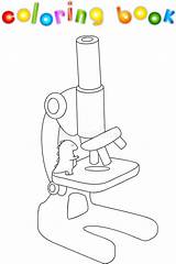 Microscope Clipart Drawing Line Easy Simple Clip Sketch Micro Template  sketch template