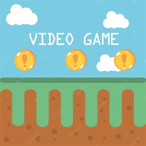 Premium Vector | Video game level