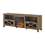 Rustic Open Shelf 70" Fireplace TV Stand - JCPenney