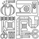 Sewing Machine Coloring Pages sketch template