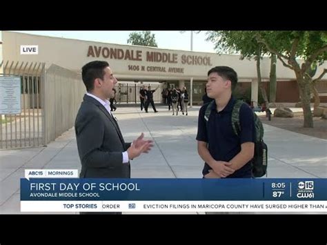 The first day of school at Avondale Middle School - YouTube