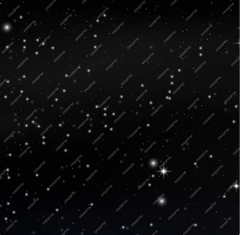 Premium Vector | Night shining starry sky stardust black cosmos background outer space light ...