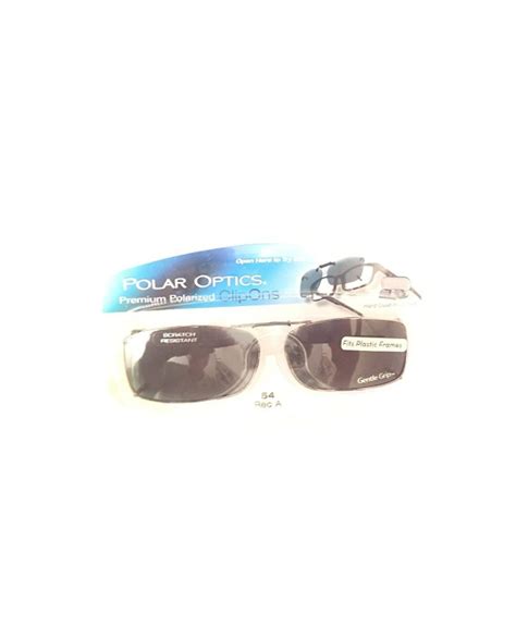 Polar Optics clip ons premium Polarized hard case incl 54 REC A Sunglasses - C2183GSGLAS