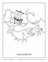 Big Fish Jonah And The Coloring Page Coloring Pages sketch template