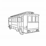 Cable Car On Ropeway Coloring Page For Kids  Free Cars Printable sketch template