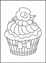 cupcakes Para Colorear 16076602 Vector En Vecteezy sketch template