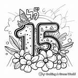 Number 15 Coloring Pages  Free & Printable sketch template