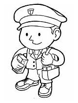 Mailman Coloring Pages sketch template