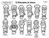 12 Apostles Coloring Page Lds sketch template