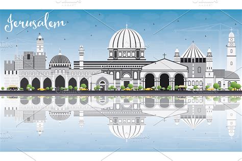 Jerusalem Skyline ~ Illustrations ~ Creative Market