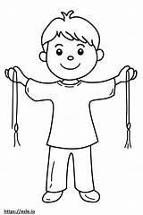 Puppet coloring Sheet sketch template