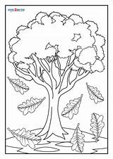 Oak Tree Coloring Page Oak Coloring Pages Getcolorings Printable  sketch template