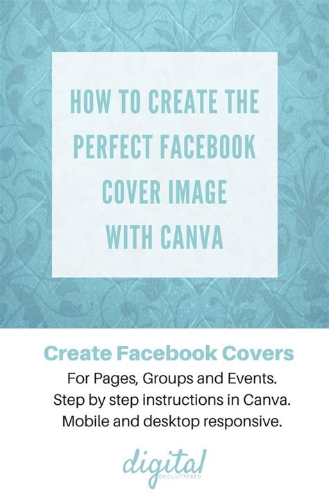 Canva tip: Create the perfect Facebook cover for Pages, Groups & Events ...