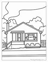 40 House Coloring Pages Free PDF Printables sketch template