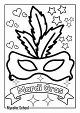 8 Mardi Gras Coloring Pages  Free Printables sketch template
