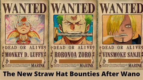 straw hat bounties after wano by alzed87 on DeviantArt