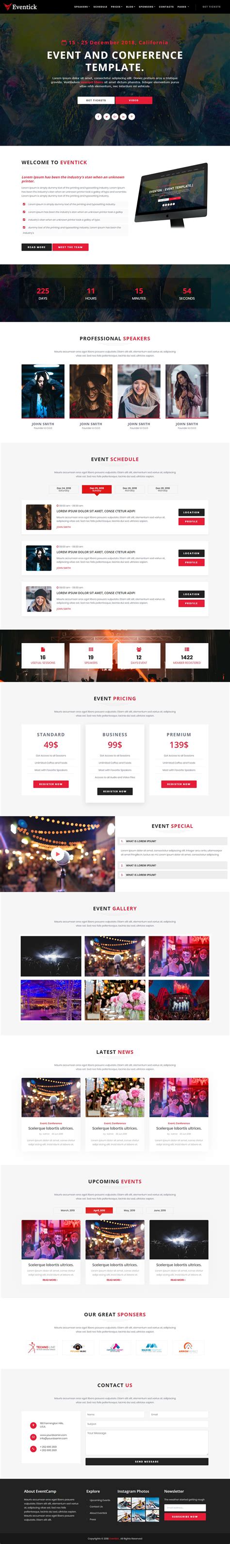 Pin on Event HTML Website Templates