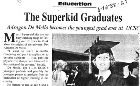 Adragon De Mello (Youngest American Graduate) ~ Bio Wiki | Photos | Videos