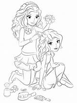 Coloring Pages Lego Elves sketch template