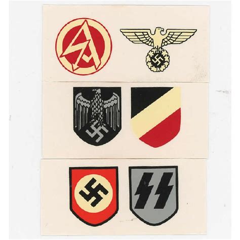 WW2 German Miniature Helmet Decal Set | Reddick Militaria