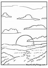 Sunset Coloring Pages 25 Free Printables sketch template