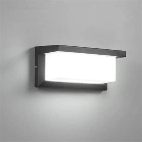 18W Outdoor Lighting Modern Wall Light LED Wall Sconce Square Metal Bulkhead Lights Exterior ...