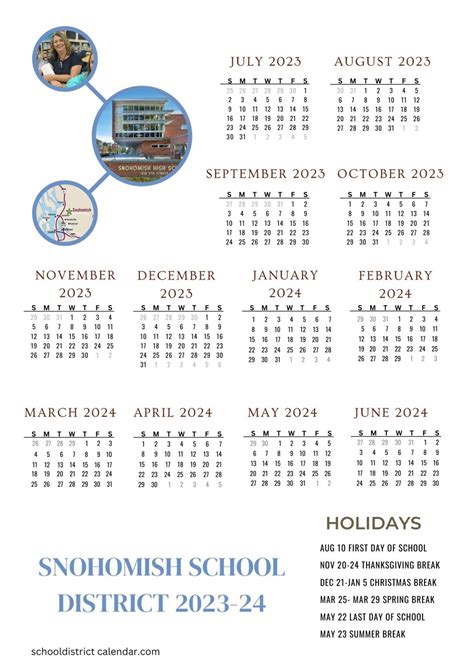 Snohomish School District Calendar Holidays 2023-2024