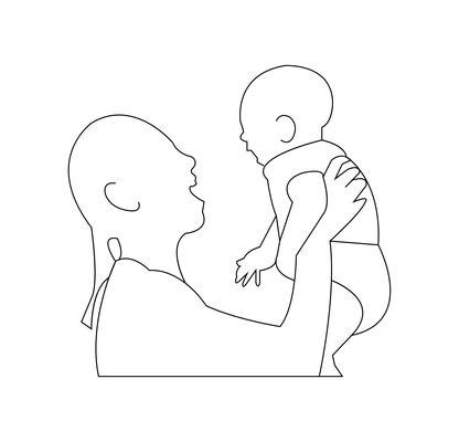 Baby Line Drawing Vector Art, Icons, and Graphics for Free Download