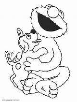 Sesame Street Coloring Pages Elmo  Tramadol Colors sketch template