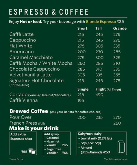 Starbucks UK Menu with Prices [Updated November 2023]