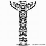 Totem Pole Coloring Pages  Free & Printable sketch template