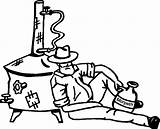 Moonshine Hillbilly Family Pages Coloring sketch template