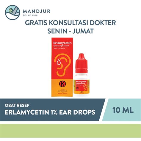 Jual Erlamycetin 1% Ear Drops 10 ml | Shopee Indonesia