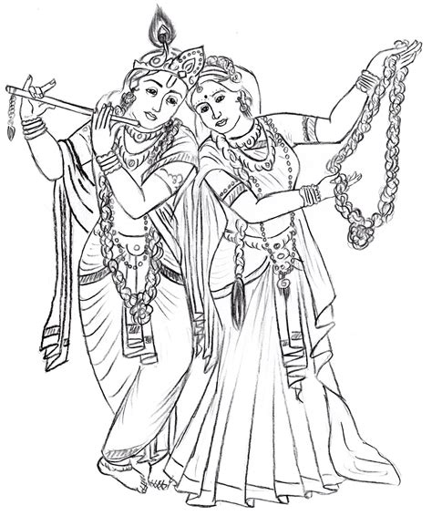 Images Of Lord Krishna And Radha For Drawing ~ Radha Krishna | Bodenewasurk