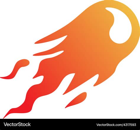 Fire ball logo Royalty Free Vector Image - VectorStock